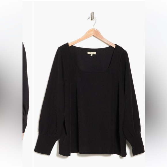 đź–¤Madewellđź–¤Ottoman Square Rib Top, size 1X - Picture 3 of 15